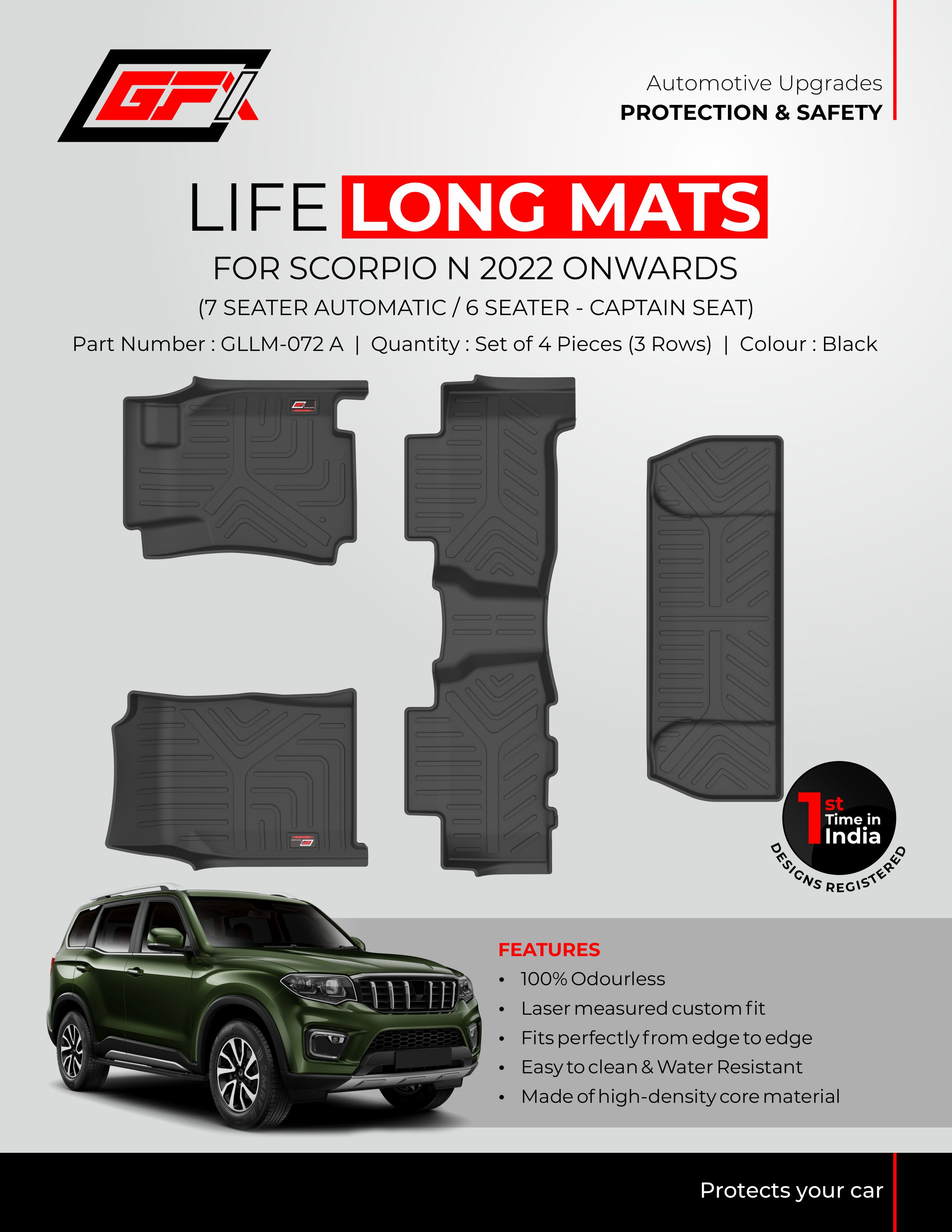 GFX Mat Mahindra ScorpioN automatic