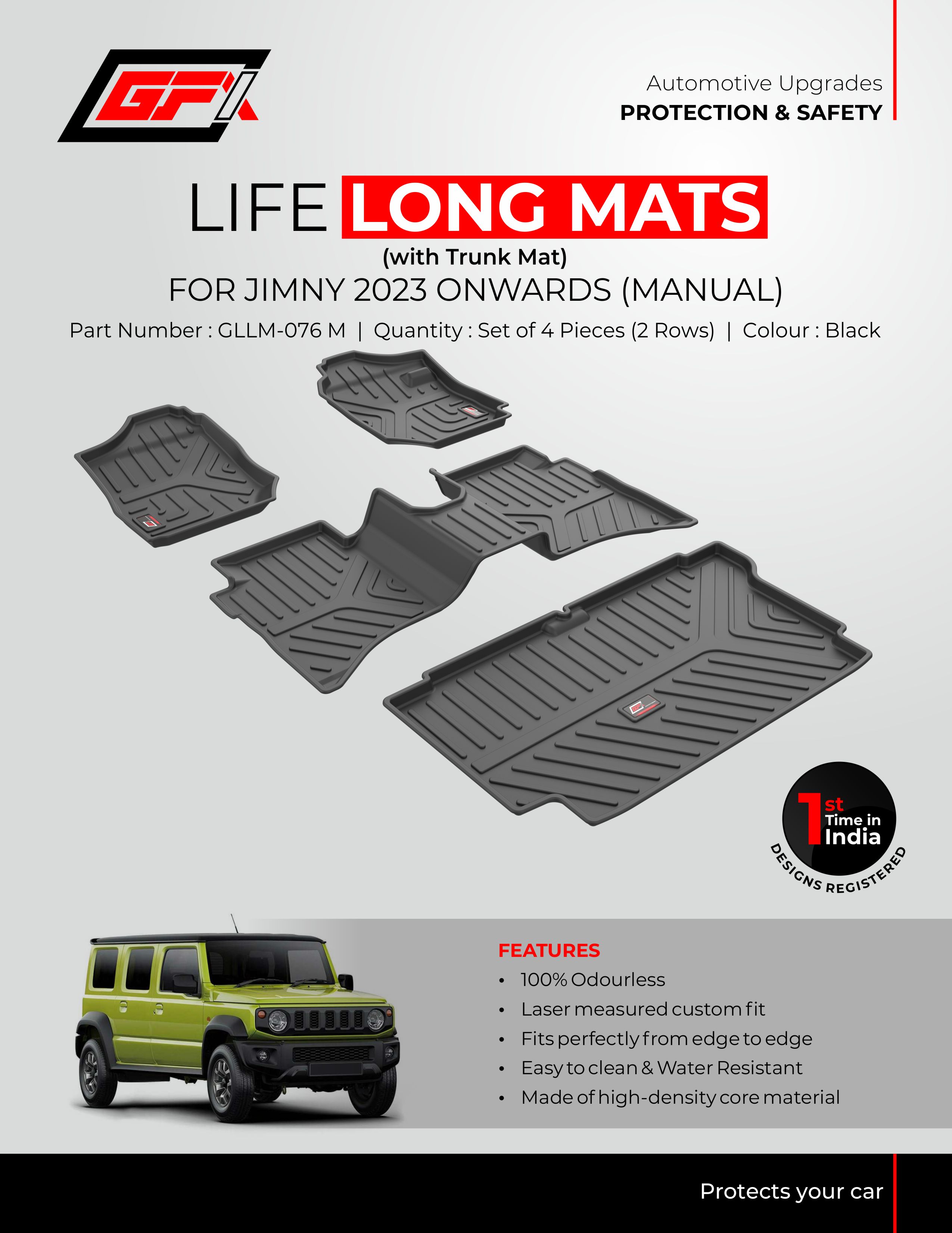 GFX Mat Maruti Jimny Manual