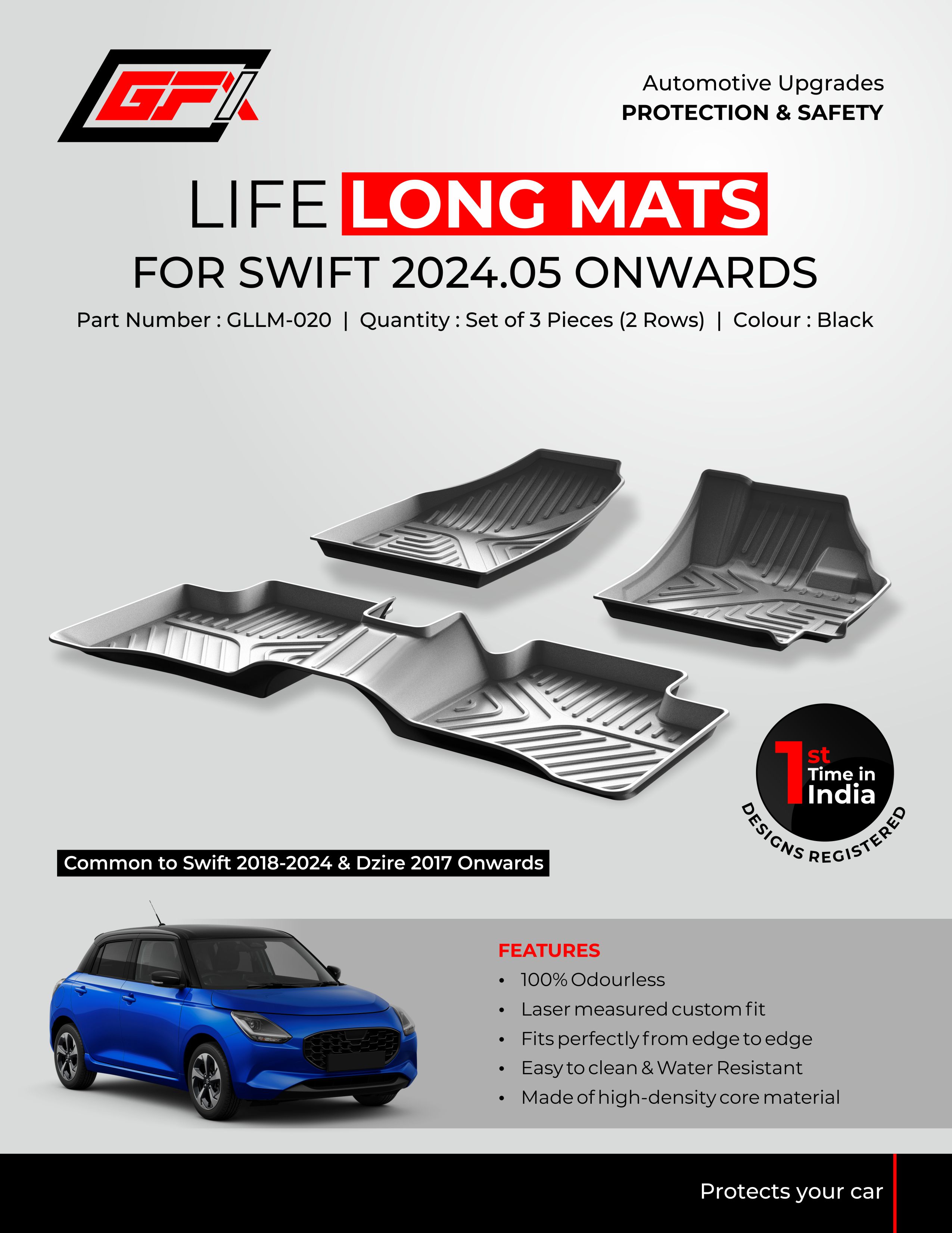 GFX Mat Maruti Swift 2024 Onwards